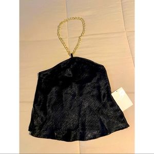 Halter Tank Top with Gold Chain